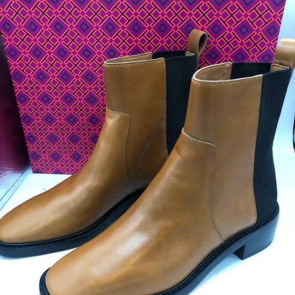 Tory Burch | Shoes | Tory Burch Chelsea Leather Boots New In Box | Poshmark